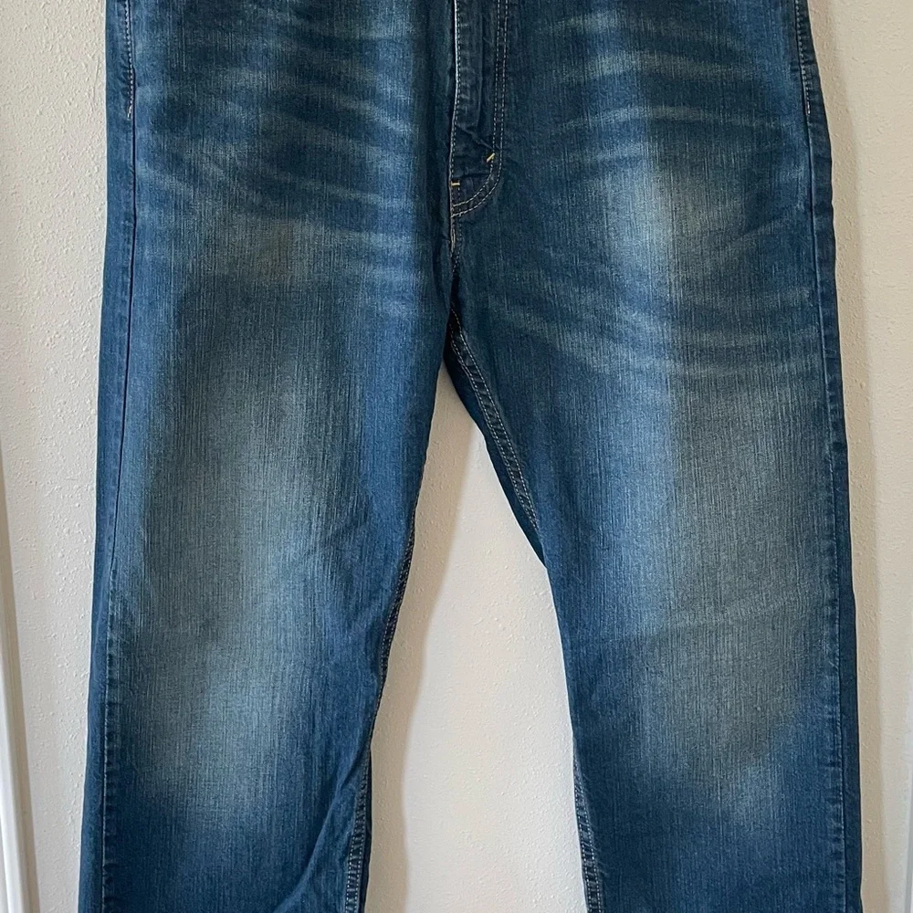 Levi's Men's 38 X 29 505 Regular Fit Blue Jeans
